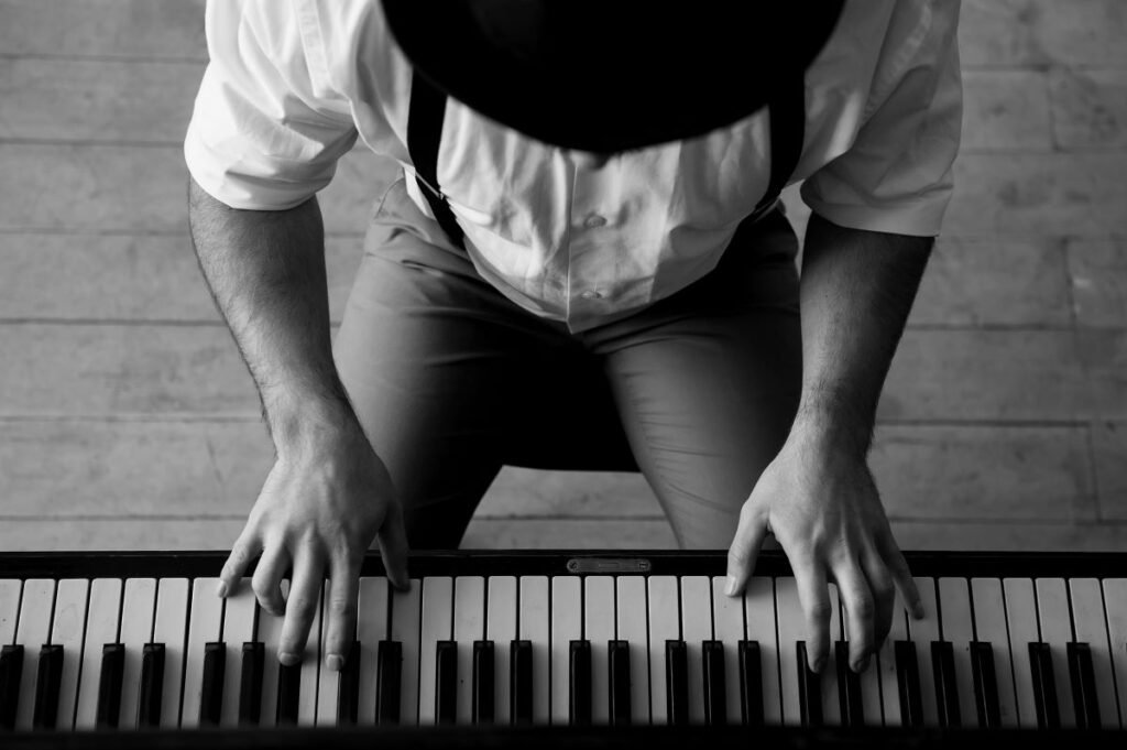 playing piano