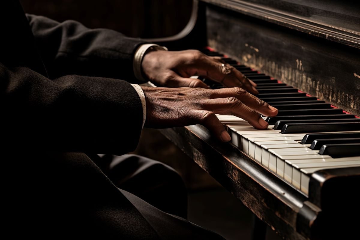 playing piano